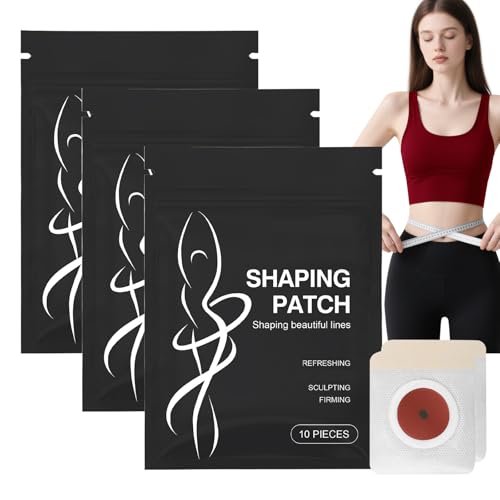 Shaping Patch, Straffendes Haut- Und Körperformungspflegepflaster, Konturierungspflaster Für Den Bauch, Schlankheitspflaster, Straffende Körperpflaster Zur Straffung Verbesserung Der Kurven (3pcs) von WRANBAO