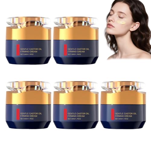 Wranbao Qingling Anti-Falten-Creme, Qingling Gesichtscreme, Straffende Cremes Mit Rizinusöl, Hautstraffende Und Feuchtigkeitsspendende Cremes Für Feine Linien Und Fältchen, Frauen Und Männer (5pcs) Wranbao Qingling Anti-Falten-Creme, Qingling Gesichtscreme, Straffende Cremes Mit Rizinusöl, Hautstraffende Und Feuchtigkeitsspendende Cremes Für Feine Linien Und Fältchen, Frauen Und Männer (5pcs) von WRANBAO