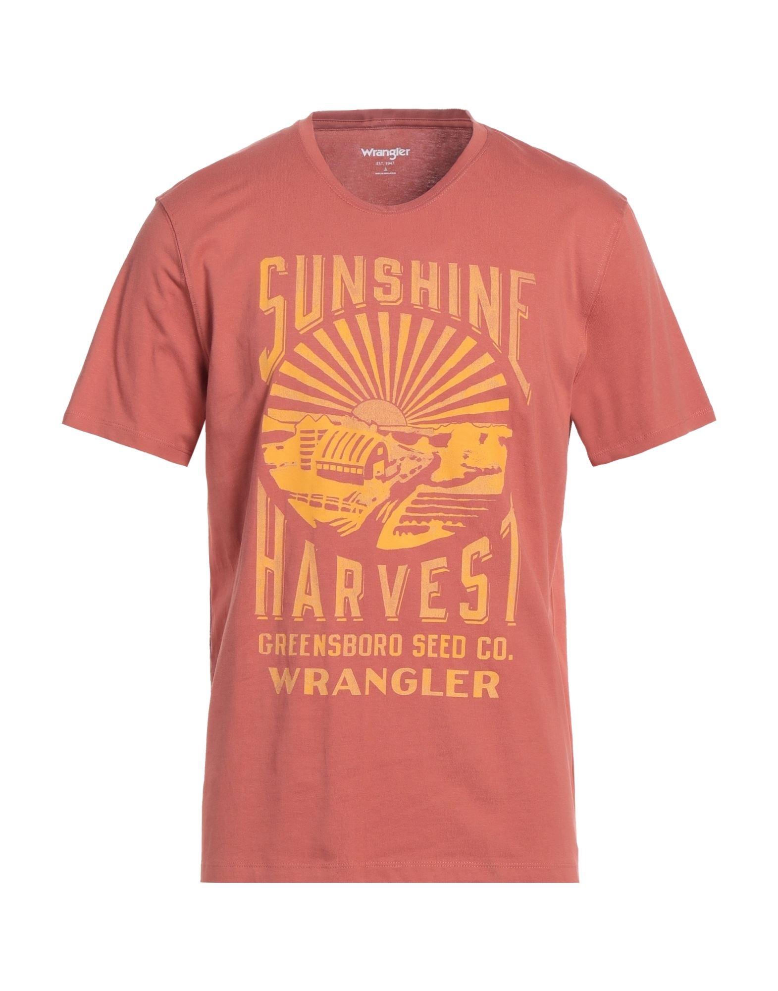 WRANGLER T-shirts Herren Rostrot von WRANGLER