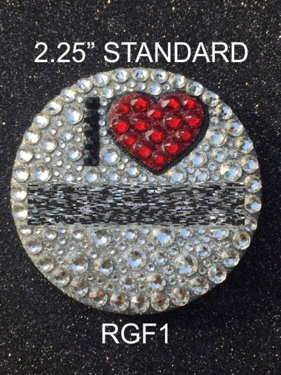 Swarovski-Kristallen Verschönert "I Love ...." von WRAPSIGNS