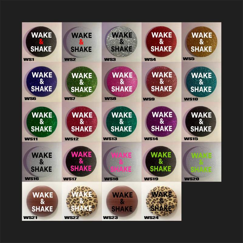 Wake & Shake ... Strukturierte Glitzer Knöpfe von WRAPSIGNS