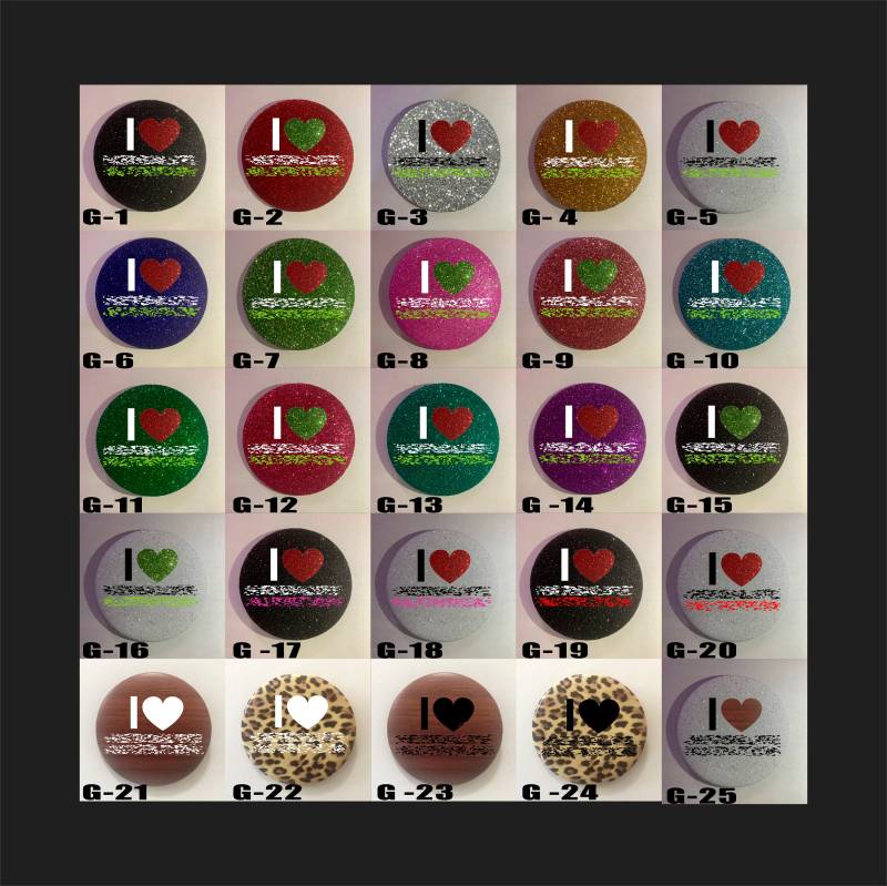 strukturierte Glitter-Knöpfe von WRAPSIGNS