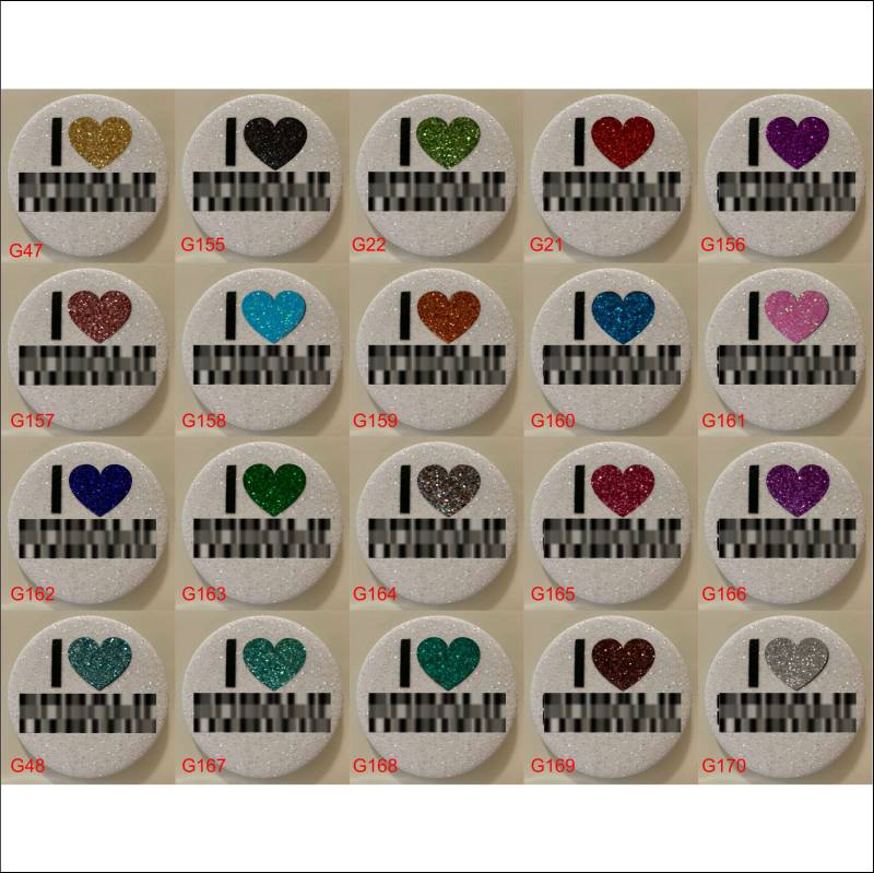 strukturierte Glitter-Knöpfe von WRAPSIGNS