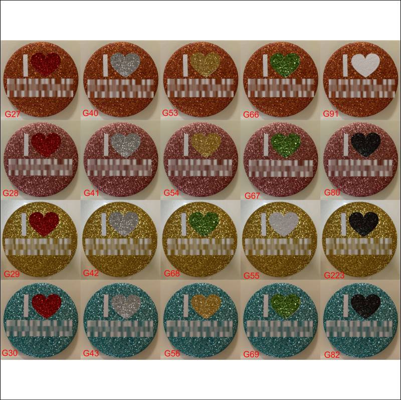 strukturierte Glitter-Knöpfe von WRAPSIGNS