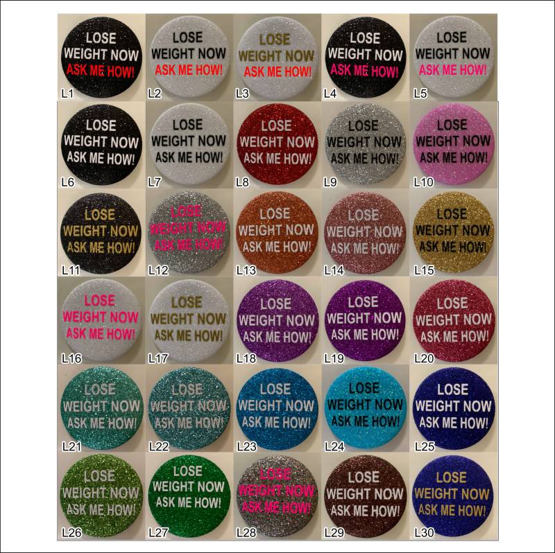 strukturierte Glitter-Knöpfe von WRAPSIGNS