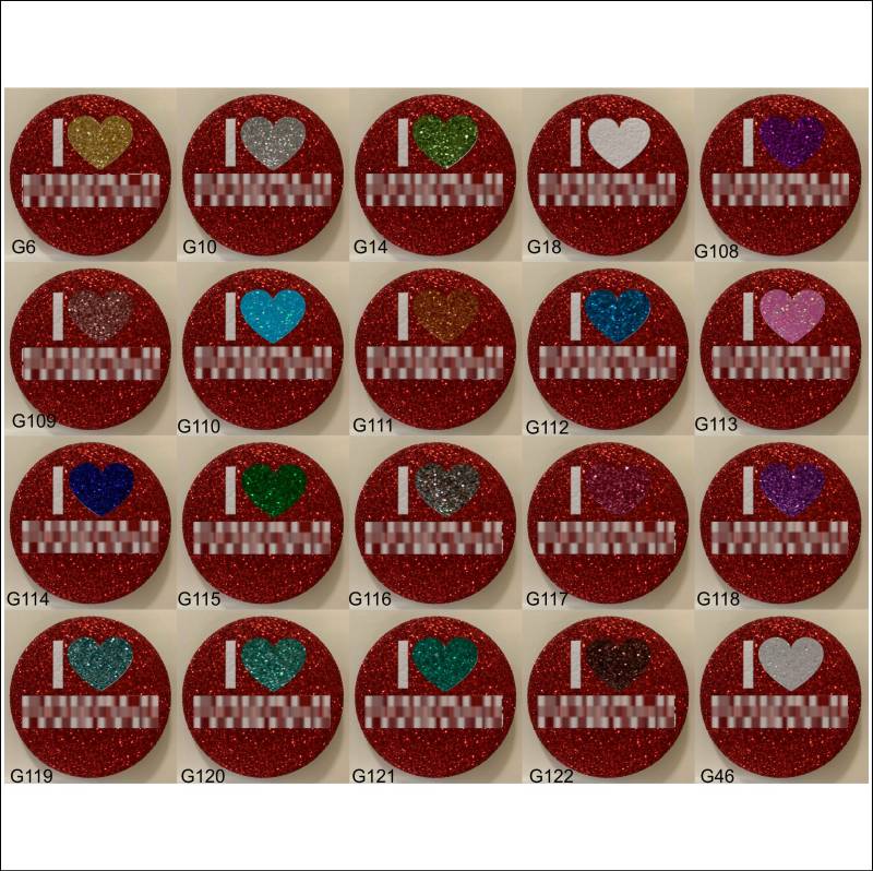 strukturierte Glitter-Knöpfe von WRAPSIGNS