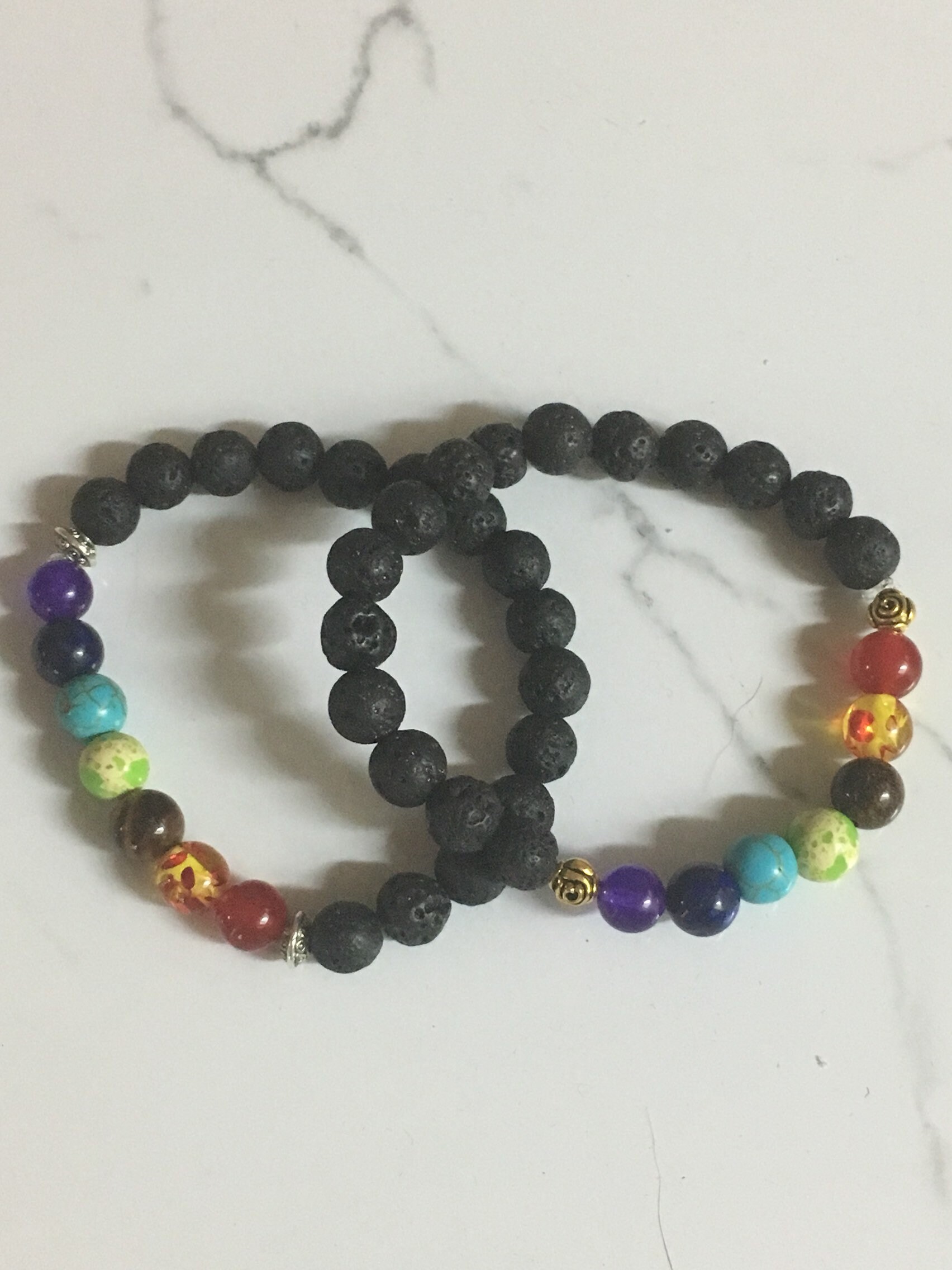 Chakra & Lavastein Armband/Abverkaufspreis Chakra & Lavastein Armband/Abverkaufspreis von WRENWESTDESIGNS