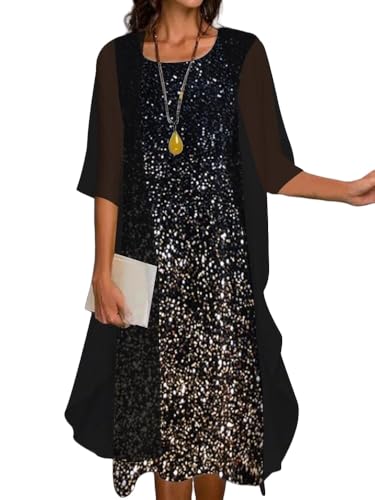 Bolero Mädchen,Lange Chiffon Sarongs Für Damen Strandmode Leichte Maxi Tops mit Transparentem Schal Lässig Elegant Boleros Strandüberzüge Kleid Überzug Abendkleid Hochzeit Schwarz XL von WRFUU