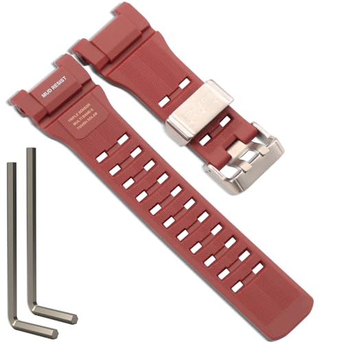 GWG-B1000 Uhrenarmband kompatibel mit Casio G-Shock GWG-B1000-3AJF GWG-B1000EC-1AJF GWG-B1000-1A4JF GWG-B1000-1AJF Master of G Series Ersatz-Wirstband, Rot GWG-B1000 Uhrenarmband kompatibel mit Casio G-Shock GWG-B1000-3AJF GWG-B1000EC-1AJF GWG-B1000-1A4JF GWG-B1000-1AJF Master of G Series Ersatz-Wirstband, Rot von WRISTARMOR