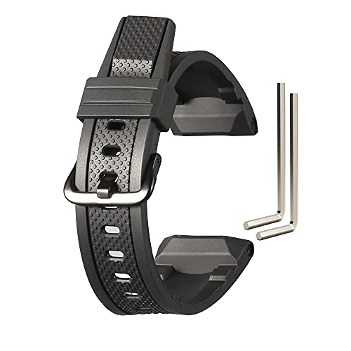 WRISTARMOR Herren-Armband aus Kunstharz, Ersatz für Casio GST-S110 GST-W100C GST-W110 GST-S100G GST-S210B GST-S300 GST-W300G GST-W300 GST-S300G Uhrenarmband von WRISTARMOR