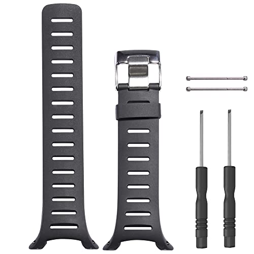 WRISTARMOR Weiches Gummi-Silikonarmband, kompatibel mit SUUNTO T1 T1C T3 T3C T3D T4C T4D Armbanduhr-Armband inklusive Schrauben WRISTARMOR Weiches Gummi-Silikonarmband, kompatibel mit SUUNTO T1 T1C T3 T3C T3D T4C T4D Armbanduhr-Armband inklusive Schrauben von WRISTARMOR