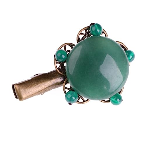 1 Stück Vintage Haarklammer mit Jade Perlen Haarspange im Chinesischen Stil für Damen Leicht und Tragbar für Hochsteckfrisuren und Haarschmuck für Besondere Anlässe von WRITWAA