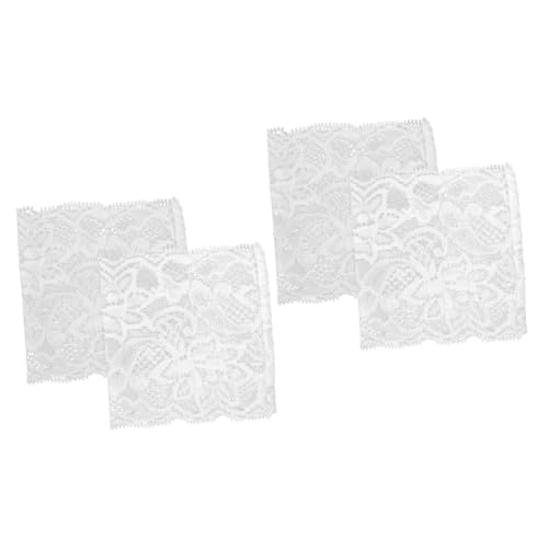 WRITWAA Tattoo Ärmel Damen 2 Paar Spitzenarmbänder -spitzenärmel Zubehör Für Hochzeitskleidung - -handgelenksärmel -handgelenksärmel -brautkleid- Weiß von WRITWAA