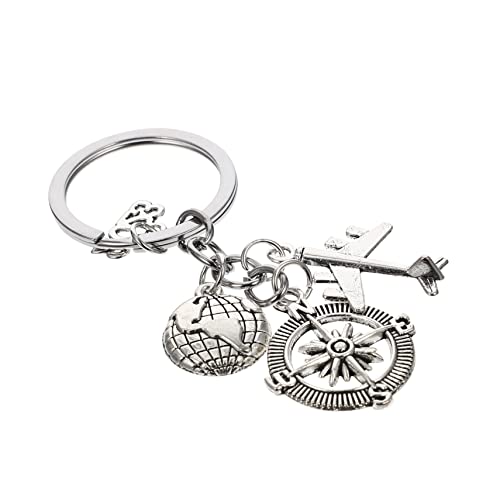 WRITWAA Perlen-schlüsselanhänger Mit Abschlussmotiv 2023 Schlüsselanhänger Dekoration Exquisiter Flugzeugschlüssel von WRITWAA