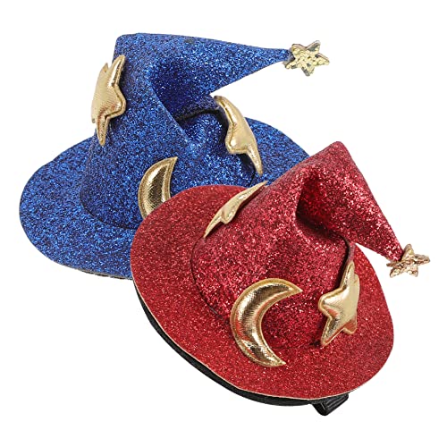 WRITWAA 2stücke Halloween Haarschmuck Mit Glitzer-witch Hat Haarclips Für Erwachsene Kostüm-accessoires Für Halloween-feiern Und Themenpartys von WRITWAA