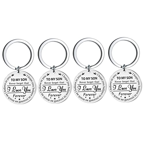 WRITWAA 4stücke Teiliges Schlüsselanhänger Für Meine Tochter Personalisiertes Inspirierende Taschenanhänger Stilvolle Schlüsselring-Dekorationen von WRITWAA