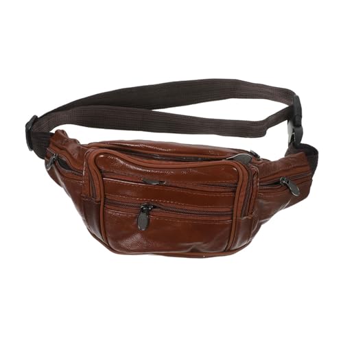Bauchtasche umhängebeutel schulterbeutel Gymsack Brusttasche für Männer Hüfttasche für Damen modisch portmonee Herren Brusttasche aus Leder Gürteltasche aus Leder für Herren Khaki WRITWAA von WRITWAA