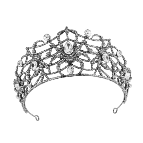 WRITWAA Halloween Strass Für Damen Extravaganter Kronen Haarschmuck Mit Spinnenmotiv Für Hochzeiten Kostümpartys Und Thematische Events Leicht Und Bequem Zu Tragen von WRITWAA
