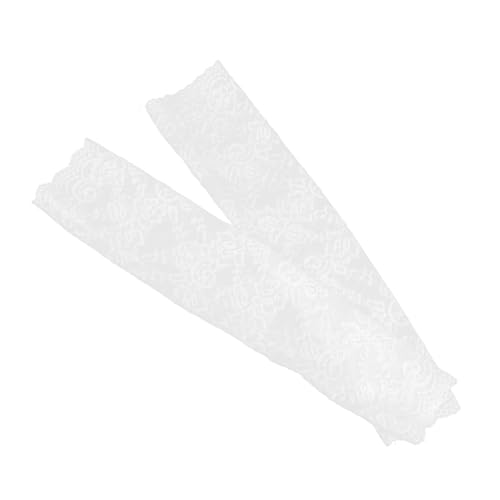WRITWAA 1paar Lace Arm Sleeves Abnehmbare Lange Fingerlose Handschuhe Mit Blumenmuster Uv-schutz Armwärmer Für Hochzeiten Tanzkostüme Und Partys von WRITWAA