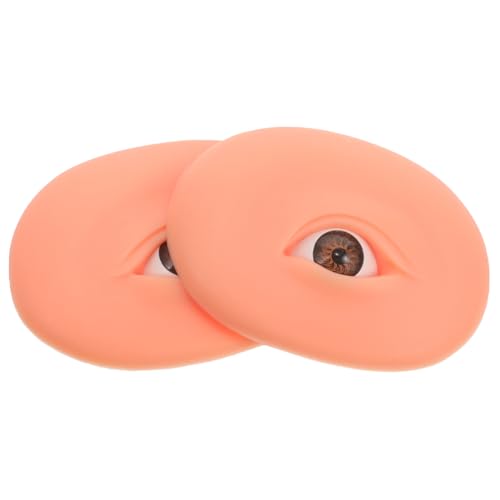WRITWAA 1 Paar Augen-Make-up-Trainingshaut Lidschatten werkzeug Fake-Augen-Make-up-Modell Augenmodell Körperteile aus Silikon gefälschte Haut für das Training Augen-Make-up-Haut Kieselgel von WRITWAA