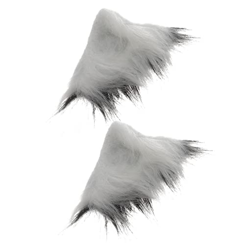 WRITWAA 1paar Cosplay Haarspangen Mit Plüsch Tierohren Flauschige Haarschmuck Für Partys Und Kostüme Bezaubernde Haaraccessoires Für Damen Und Mädchen Für Fotoshootings Und Festliche von WRITWAA