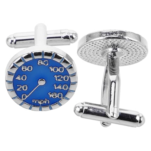 WRITWAA 1 Paar Blaue Tachometer Design Cufflinks Robustem Metall für Hochzeiten Geschäftliche Anlässe und Täglichen Gebrauch WRITWAA 1 Paar Blaue Tachometer Design Cufflinks Robustem Metall für Hochzeiten Geschäftliche Anlässe und Täglichen Gebrauch von WRITWAA