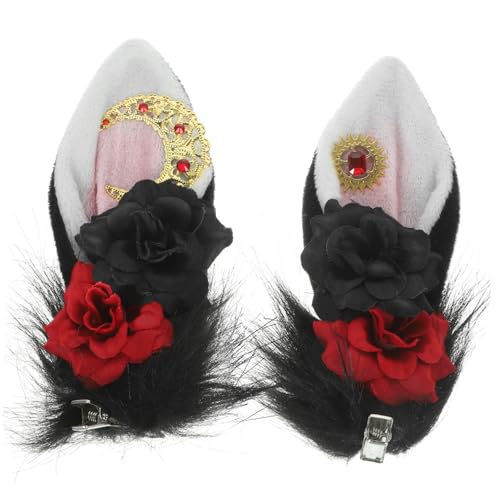 WRITWAA 1 Paar Gothic Haarklammern für Damen Tierohren Haarspangen Modischer Haarschmuck für Jede Gelegenheit Langlebig und Bequem von WRITWAA