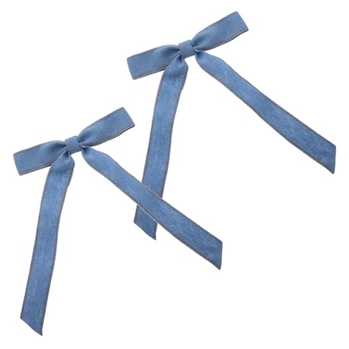 WRITWAA Haarspange Mit Schleife Haarspange Für Frauen Und Mädchen Für Partys Und Alltag Einfarbiges Design Verspielte Schleife Zuverlässiger Entenschnabelclip von WRITWAA