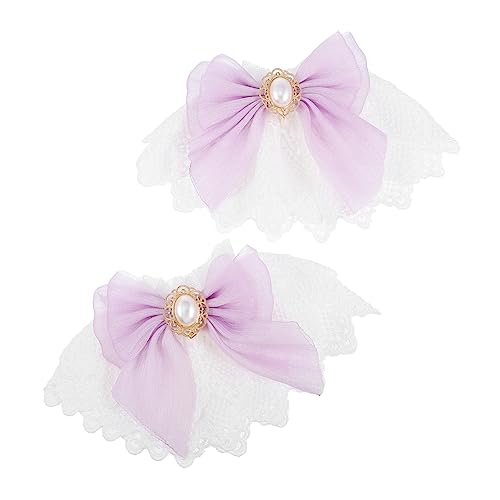 WRITWAA 1 Paar Lolita Ärmel Bekleidungszubehör Spitze Handgelenksmanschette Braut Handgelenksmanschette Bankettkleid Handgelenksmanschette Hochzeit Handgelenksmanschette von WRITWAA