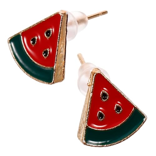 Frucht Ohrringe Wassermelone Rot - Leichte Sommer Ohrringe Aus Kunststoff Stilvolle FrüChte Ohrstecker FüR Frauen FüR Freizeit Und Feste von WRITWAA
