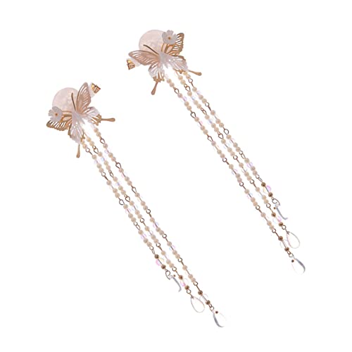 WRITWAA 1 Paar Retro Quaste Haarklammern für Damen Stilvolle Haarschmuck Accessoires für Partys Festivals und Zeremonien Hochwertige Verarbeitung und Stabiler Luxuriösem Design von WRITWAA