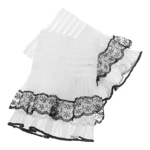 WRITWAA 2 Stück Damen-ärmel Aus Gefälschter Spitze Kurze Abnehmbare Ärmel für Outfit Hochzeit Schickes Accessoire von WRITWAA