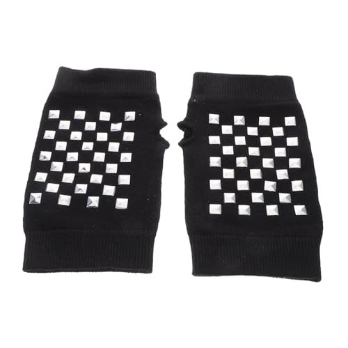 WRITWAA Fingerlose Strickhandschuhe für Damen Warme Halbfingerhandschuhe Schreibhandschuhe für Studenten Stickerei WRITWAA Fingerlose Strickhandschuhe für Damen Warme Halbfingerhandschuhe Schreibhandschuhe für Studenten Stickerei von WRITWAA
