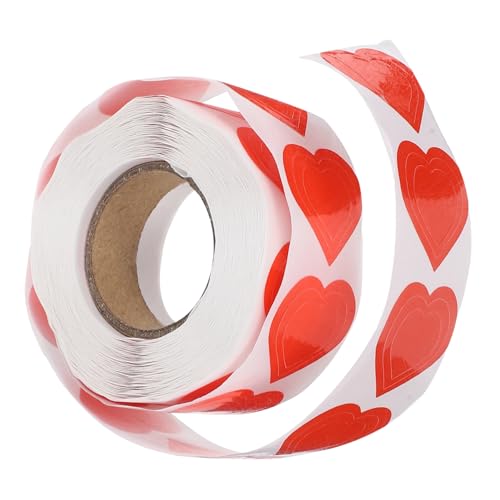 WRITWAA 1 Rolle Bräunungsaufkleber Etiketten Für Körperbräunung Körperaufkleber Zum Bräunen Bräunungsherzaufkleber Outdoor-versorgung Selbstklebende Aufkleber Rot Kupferplattenaufkleber von WRITWAA