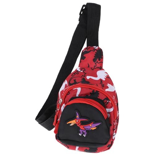 WRITWAA 1 STK Brusttasche Für Kinder Kindertaschen Umhängetasche Für Kinder Dinosaurier-hüfttasche Kinder Umhängetasche Eine Umhängetasche Kleinkind Handy Nylon Hosenträger Mädchen von WRITWAA