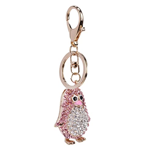 WRITWAA 1 Stück Autoschlüsseltasche Schlüsselanhänger Kreativer Schlüsselhalter Stilvolle Schlüsseldekoration Pinguinmuster Metall Hängedekor Fürs Auto von WRITWAA