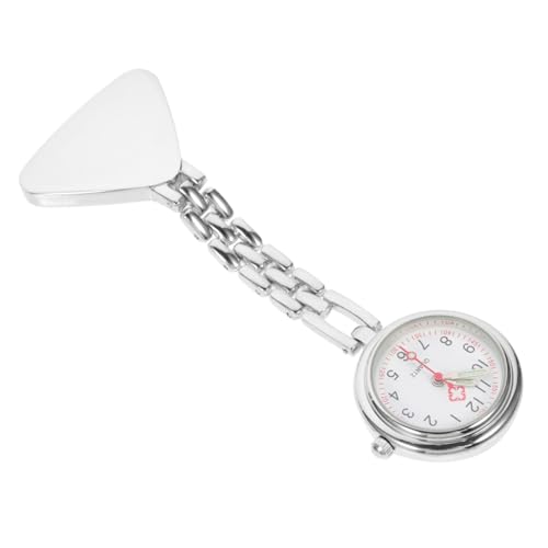 WRITWAA Taschenuhren für Krankenschwestern Nachtlicht Brustuhr Aus Metall Taschenuhr Legierungsuhr Moderne Uhr für Die Schule von WRITWAA