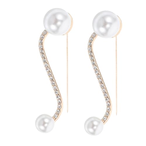 WRITWAA Elegantes Broschen-set Mit Großen Sicherheits-strass-akzenten Modischer Damenhut Für Schal von WRITWAA