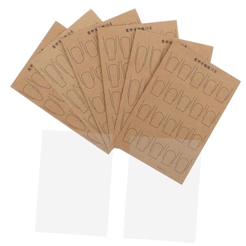 WRITWAA 1 Satz Doppelseitiges Nageldesign Papier für Anfänger Wiederverwendbare Nagelkunst Übungsblätter mit Transparenten Pet Folien Nagelvorlagen Pet Blätter für Zeichnen und Skizzieren WRITWAA 1 Satz Doppelseitiges Nageldesign Papier für Anfänger Wiederverwendbare Nagelkunst Übungsblätter mit Transparenten Pet Folien Nagelvorlagen Pet Blätter für Zeichnen und Skizzieren von WRITWAA