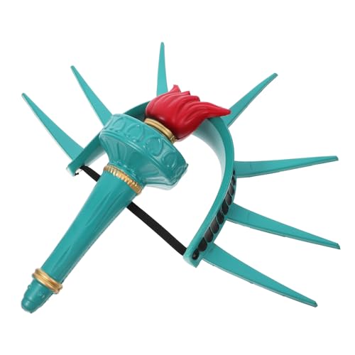 WRITWAA 1 Satz Freiheitsstatue Kostümzubehör Teiliges Headband Fackel für Halloween Cosplay und Themenpartys Vielseitig für Erwachsene Geeignet Rollenspiel Accessoire von WRITWAA