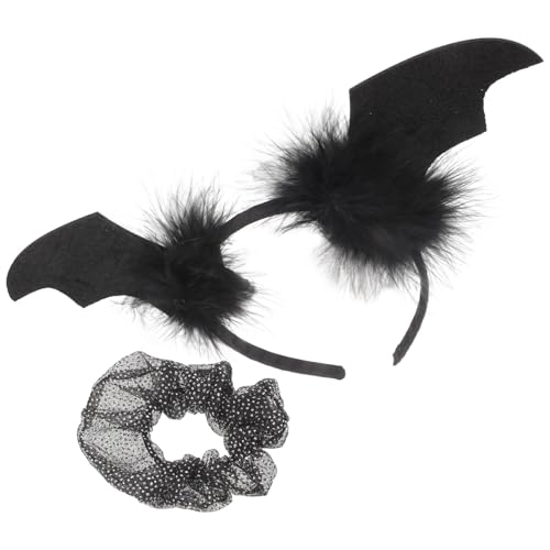 WRITWAA 1 Satz Halloween Fledermaus Haarreifen Headdress für Kostümpartys Stilvolle Haargummis für Erwachsene Vielseitig Einsetzbar und zu Tragen von WRITWAA