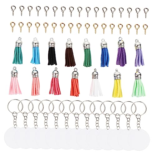 WRITWAA 1satz Acryl Schlüsselanhänger Mit Tassel Zubehör Blanko Für Handarbeiten Personalisierte Schlüsselanhänger Bastelbedarf Für Kreative Projekte Und WRITWAA 1satz Acryl Schlüsselanhänger Mit Tassel Zubehör Blanko Für Handarbeiten Personalisierte Schlüsselanhänger Bastelbedarf Für Kreative Projekte Und von WRITWAA