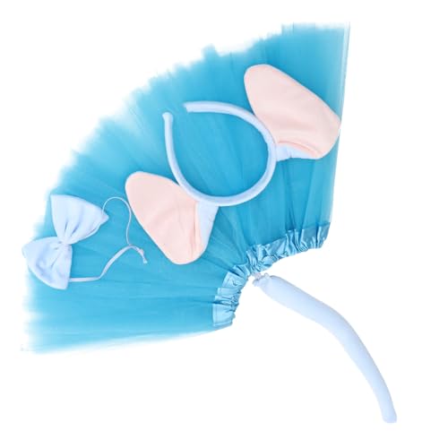 WRITWAA 1 Satz Set Elefantenkostüm Set mit Ohren und Tutu Rock für Damen Halloween Kostümzubehör für Partys und Cosplay Events für Geburtstagsfeiern und Besondere Anlässe von WRITWAA