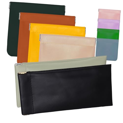 WRITWAA 10stücke Kosmetiktasche Aus Pu Für Damen Kleine Make-up-Tasche Tragbare Aufbewahrungstasche Für Reisen Mit Reißverschluss Für Kosmetika Schmuck Kopfhörer von WRITWAA