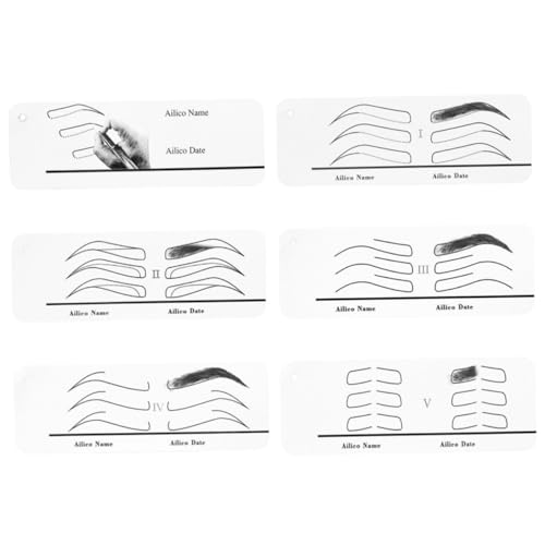 WRITWAA 1 Satz Wiederverwendbare Augenbrauenschablonen Für Bausatz Werkzeug Augenbrauenführungsschablone Vorlage Zum Formen Der Augenbrauen Augenbrauen-vorlage Papier WRITWAA 1 Satz Wiederverwendbare Augenbrauenschablonen Für Bausatz Werkzeug Augenbrauenführungsschablone Vorlage Zum Formen Der Augenbrauen Augenbrauen-vorlage Papier von WRITWAA