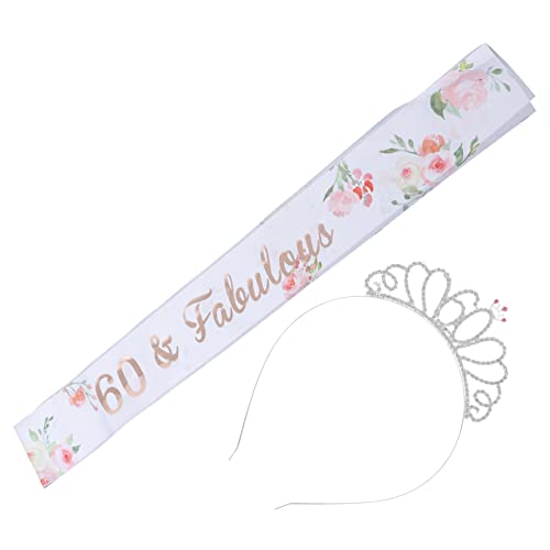 WRITWAA 1 Set Geburtstagsparty Zubehör Geburtstagskrone Geburtstagsparty Zubehör Gürtel Für Frauen Geburtstagsdekorationen Weibliche Krone Mit Schärpe Geburtstagsgurt Geburtstag von WRITWAA