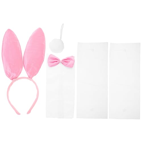 WRITWAA 1 Set Ohren Binden Armband Anzug Zubehör Ostern Party Dekorative Stirnband Manschetten Damen Stirnbänder Plüschtuch von WRITWAA