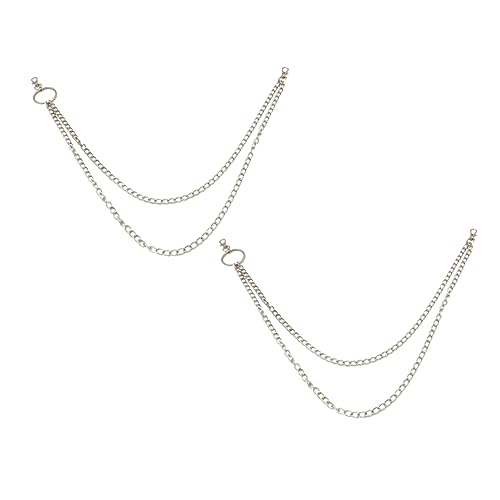 WRITWAA Punk Metall Gürtelkette Für Jeans Hosenkette Mit Schichten Hip-hop Schlüsselanhänger Taschenkette Unisex von WRITWAA