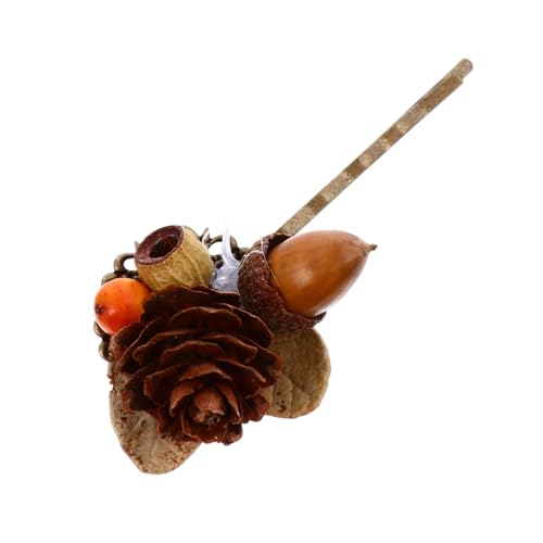 WRITWAA 1 Stück Ananashaarklammern Haarzubehör handgemachte Haarnadel für Mädchen handgefertigte Simulations-Haarspange Simulation Haarklemme Vintage Haarnadel Blätter von WRITWAA