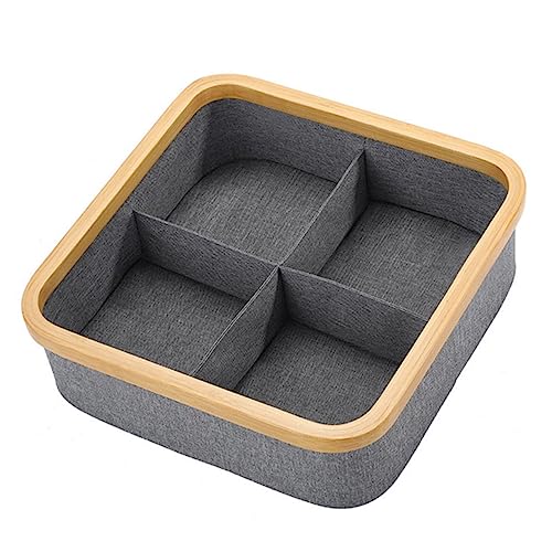WRITWAA 1 Stück Aufbewahrungsbox aus Unterteilt Desktop Organizer für Kosmetik und Kleinteile Langlebig für Wohnzimmer und Schlafzimmer von WRITWAA